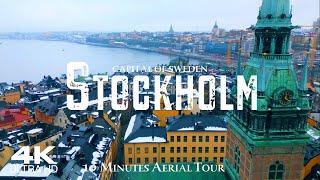 STOCKHOLM IN 10 MIN  Sverige | 4K Drone Aerial 2024 Tour | Drönare Film