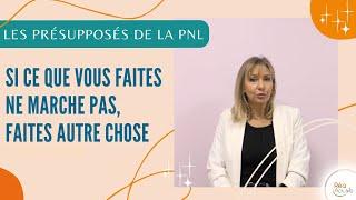 si quelque chose ne fonctionne pas, faites autre chose ! - les présupposés de la PNL,Tania Lafore