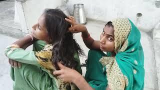 pooja & Tanu Nitpicking In Long Hair / Nitpicking India / Nitpicking In Long Hair New