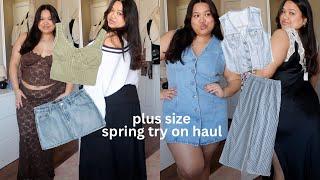 spring plus size clothing try on haul