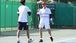 신산희 홍성찬vs권순우 이태우 제75회 한국테니스선수권대회 복식 준결승 1세트