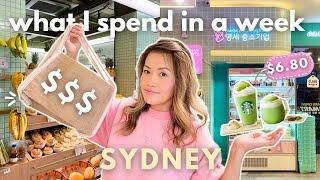 what I spend in a week AUSTRALIA   SYDNEY rent, groceries & bills | it's EXPENSIVE!