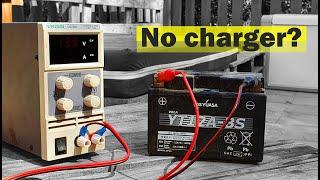  How To Charge Motorcycle Battery Without Charger or CAR at HOME 