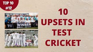 10 Upsets in Test Cricket | Lower Ranked Nations Defeating Higher Ranked Nations in Test Cricket