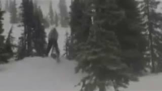 Funny Ski Crash in Whistler