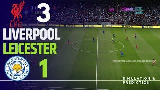 LIVERPOOL 3-1 LEICESTER CITY • Highlights • Premier League 24/25 | Simulation/Recreation