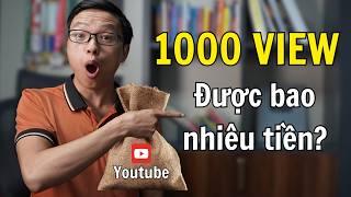 1000 view Youtube trả cho bạn bao nhiêu tiền vào năm 2025