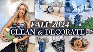 2024 FALL CLEAN + DECORATE WITH ME! Easy Fall Decorating Ideas and Fall Cleaning Ideas + Motivation!