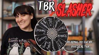 TBR SLASHER  Ep. 1 | trying to read my entire physical tbr 