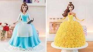 Disney PRINCESS  BELLE Doll Cakes - Beauty and the Beast