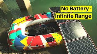 The World's Simplest Solar Powered Boat (No Battery)