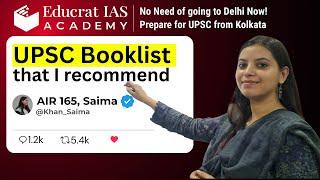 COMPLETE UPSC BOOKLIST & RESOURCES, EDUCRAT IAS ACADEMY, KOLKATA