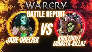 Warcry Battle Report: Jade Obelisk vs Kruleboyz Monsta-Killaz