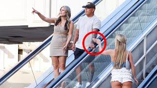 TOUCHING HANDS ON THE ESCALATOR PRANK!! 21