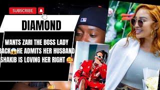 Diamond platnumz admires Zari the boss lady beauty, admits her husband,is a good lover#everyone