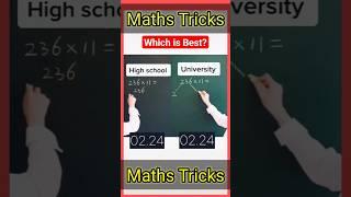Secrets to Lightning-Fast Multiplication Techniques #shorts #trending #calculationtricks #mathshort