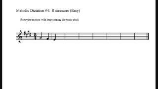 Melodic Dictation #4: Diatonic (Easy)