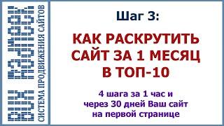 Шаг 3: Как раскрутить сайт? Пошаговая инструкция Radneek