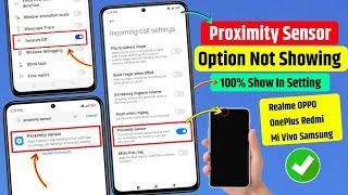 proximity sensor option not showing || proximity sensor not showing in settings | android