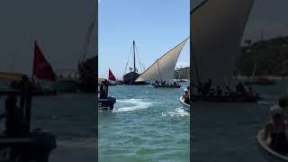 Lamu Island Dhow Racing rehearsal.