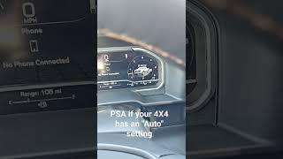 PSA: 4X4 truck setting from Jones GMC