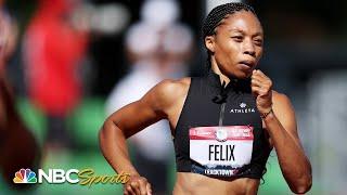 Allyson Felix wins 400m heat, one step closer to 5th Olympic team | NBC Sports