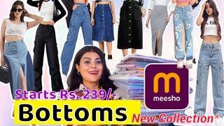 New CollectionI Got most Trendy Bottoms Find From Meesho || Strat from Rs.237/-