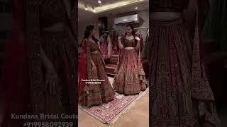 From kundans Bridal Couture Chandni Chowk Delhi best bridal lehenga collection ️ #lehenga #wedding