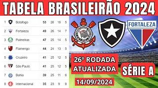 TABELA CLASSIFICAÇÃO DO BRASILEIRÃO 2024 - CAMPEONATO BRASILEIRO HOJE 2024  BRASILEIRÃO 2024 SÉRIE A