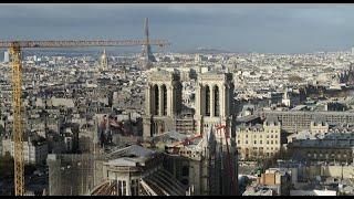 Film reportage : démontage échafaudage Notre Dame de Paris