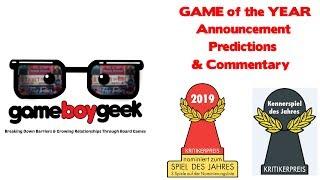 2019 Game of the Year (Spiel Des Jahres & Kennerspiel) Announcement, Predicitons, & Commentary