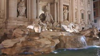 Trevi Fountain at Night 2024 || Fontana di Trevi Roma Italia