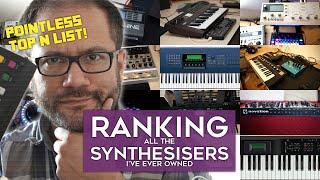 Ranking all the synthesisers I've ever owned