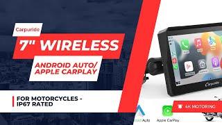 Carpuride W702 Wireless Android Auto/ Apple Carplay for Motorcycles!