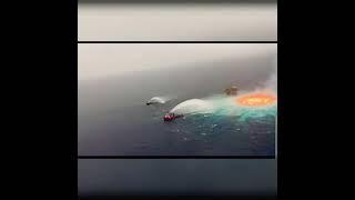 The Gulf of Mexico on Fire  | Pipelone ruptured #fireinoceon