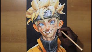 Drawing Naruto in Disney Pixar Style