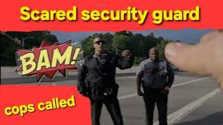 Security Guard scared. Cops called. They get the BAM 1st amendment audit