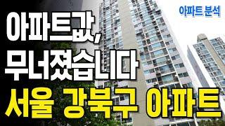 "집값이 무너지고 있습니다" 역대급 하락, 눈물의 서울 강북구 하락 아파트 TOP 10 #아파트 #서울시 #강북구 #30평대최저가아파트