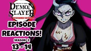 DEMON SLAYER EPISODE REACTIONS!!!  Season 2: Episodes 13-14!