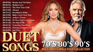 Top 100 Duet Love Songs of All Time  Best Romantic Love Songs 80s 90s  Kenny Rogers, Mariah Carey