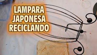 Como hacer una lampara japonesa reciclando bolsa de té /recicla, reutiliza Decora con Lola Temprado