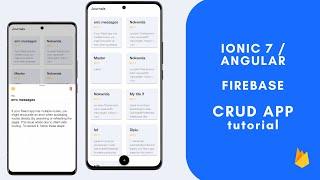 Building an Ionic 7 Angular CRUD App with Firebase Firestore | Step-by-Step Tutorial