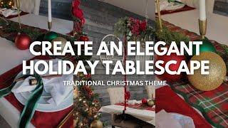 How to set an Elegant Christmas Table | Christmas Decorate with Me 