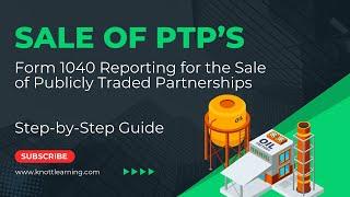 How to Record Sale of Publicly Traded Partnership (PTP) Units on Form 1040