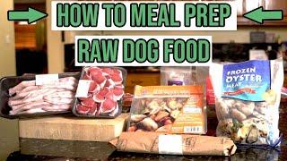 How to meal prep a raw food diet for dogs