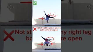 Aerial Flip Technique . #backflip #short @hamzaslife1234