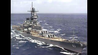 Under Siege (1992) The Battleship USS Missouri BB-63 16" Guns Attacks Stolen North Korean Submarine