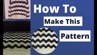How to make this pointal stripe pattern || Shima Seiki || Package tutorial by Apex