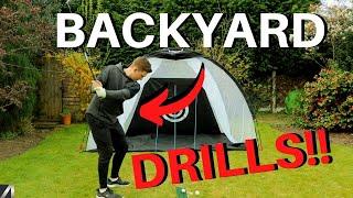 BACKYARD GOLF DRILLS..Without $20,000 Launch monitor