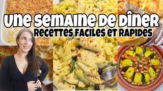 UNE SEMAINE DE DÎNERS POUR TOUTE LA FAMILLE // RECETTES FACILES ET RAPIDES